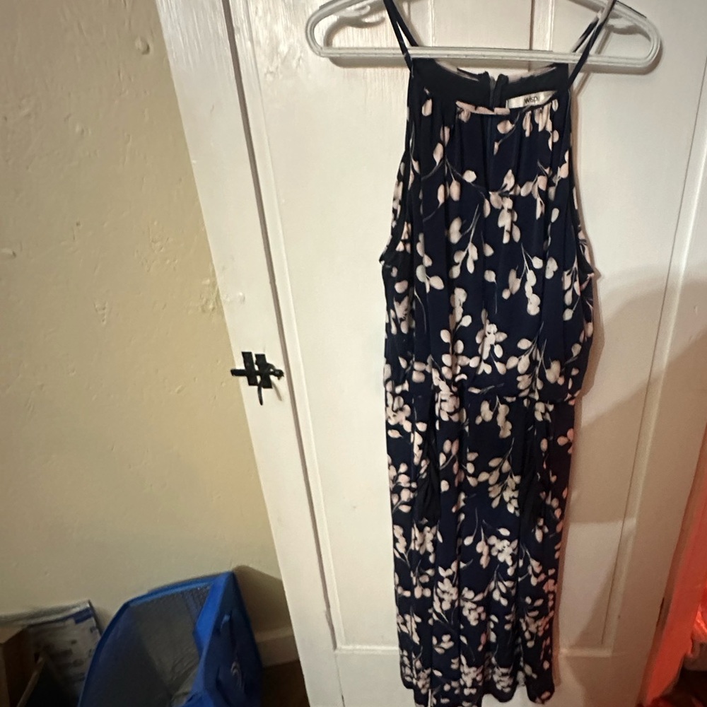 Navy Floral Dress- WISP- SIZE 16